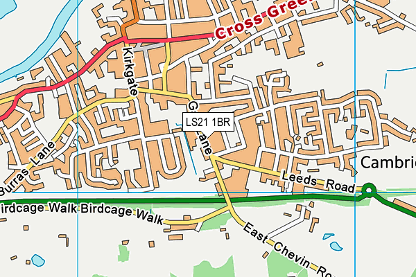 Map of CHEVIN CYCLES HARROGATE LIMITED at district scale