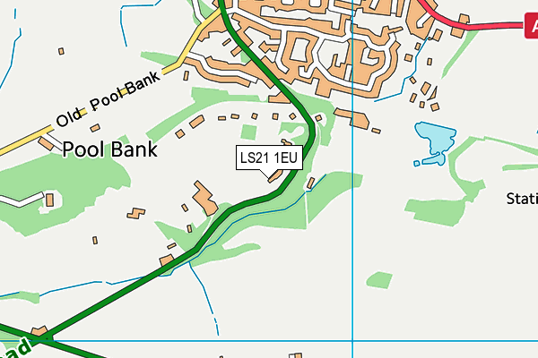 LS21 1EU map - OS VectorMap District (Ordnance Survey)