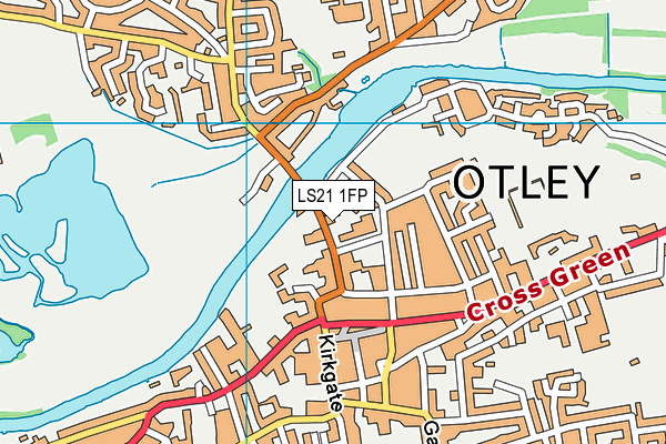 LS21 1FP map - OS VectorMap District (Ordnance Survey)
