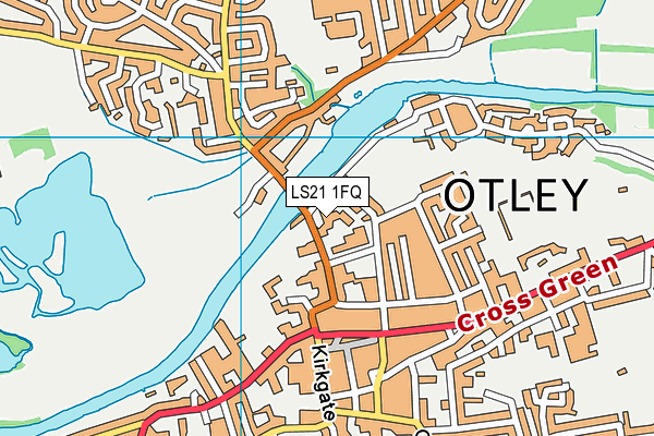 LS21 1FQ map - OS VectorMap District (Ordnance Survey)