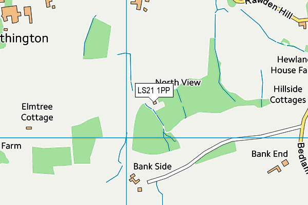 LS21 1PP map - OS VectorMap District (Ordnance Survey)