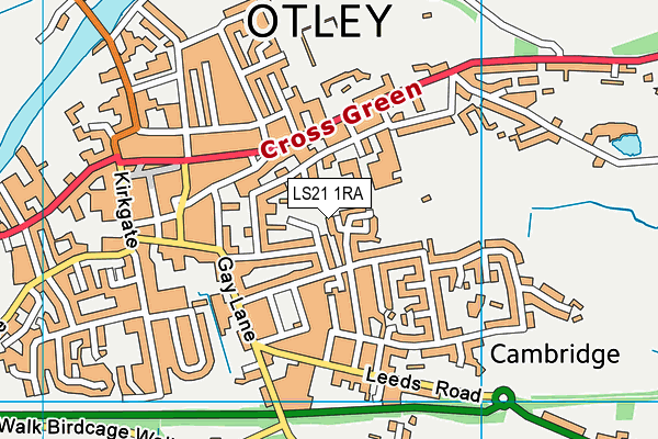 LS21 1RA map - OS VectorMap District (Ordnance Survey)