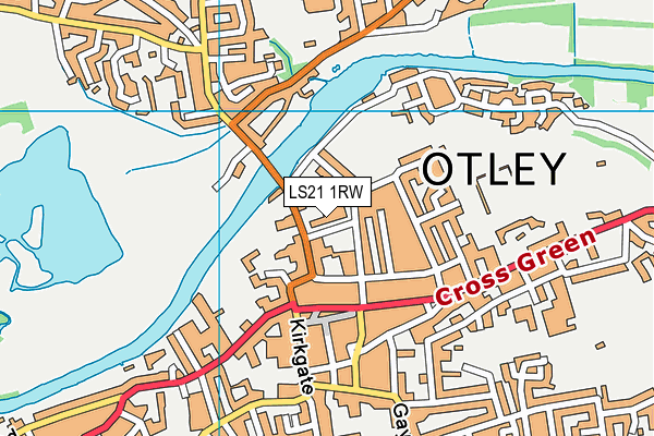 LS21 1RW map - OS VectorMap District (Ordnance Survey)