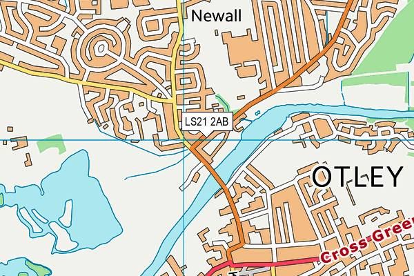 LS21 2AB map - OS VectorMap District (Ordnance Survey)