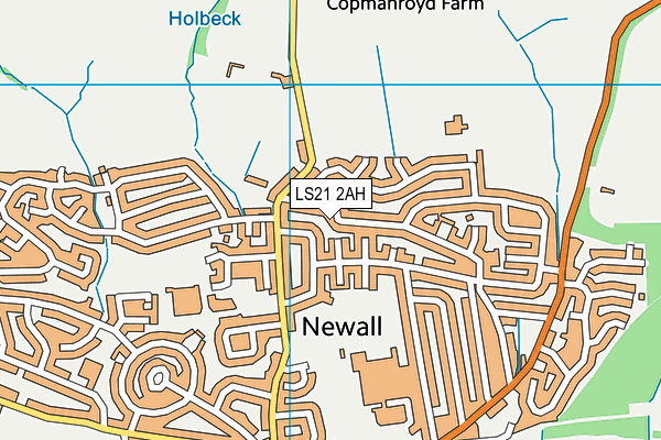 LS21 2AH map - OS VectorMap District (Ordnance Survey)