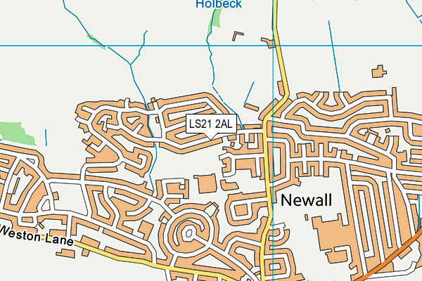 LS21 2AL map - OS VectorMap District (Ordnance Survey)