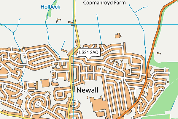 Map of OTLEY ROOFING AND BUILDING LTD at district scale