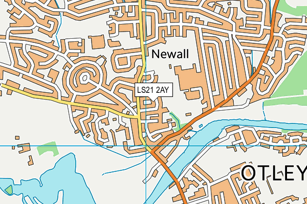 LS21 2AY map - OS VectorMap District (Ordnance Survey)