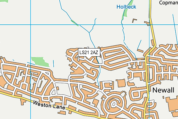 LS21 2AZ map - OS VectorMap District (Ordnance Survey)