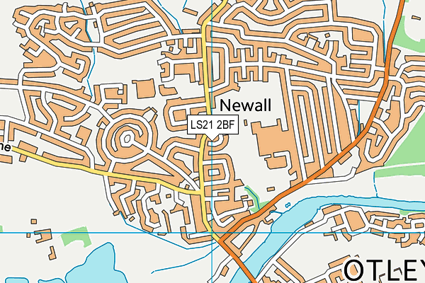 LS21 2BF map - OS VectorMap District (Ordnance Survey)