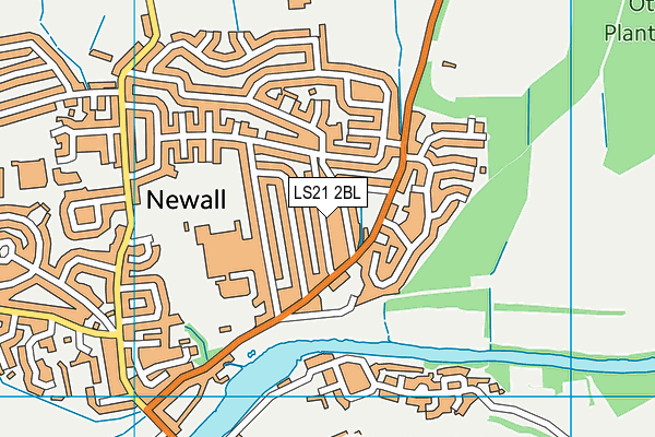 LS21 2BL map - OS VectorMap District (Ordnance Survey)