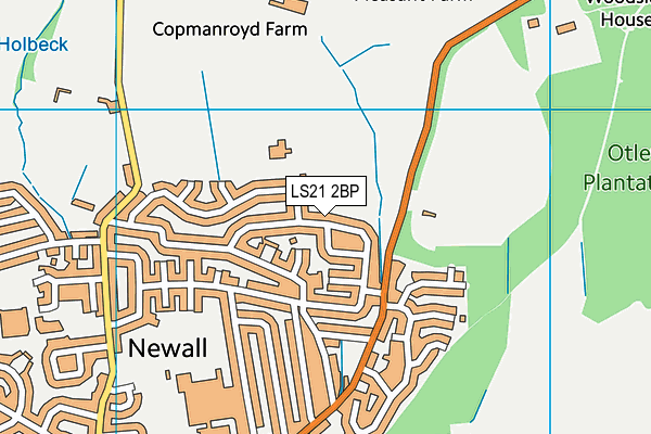 LS21 2BP map - OS VectorMap District (Ordnance Survey)