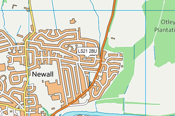 LS21 2BU map - OS VectorMap District (Ordnance Survey)