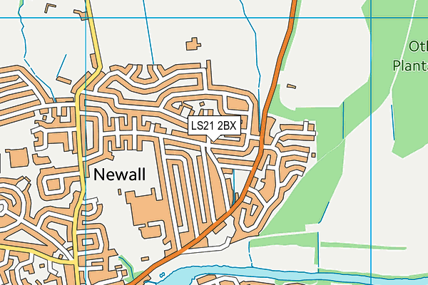 LS21 2BX map - OS VectorMap District (Ordnance Survey)