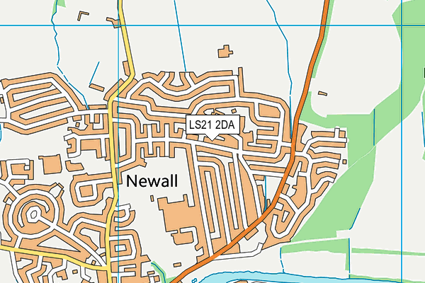 LS21 2DA map - OS VectorMap District (Ordnance Survey)