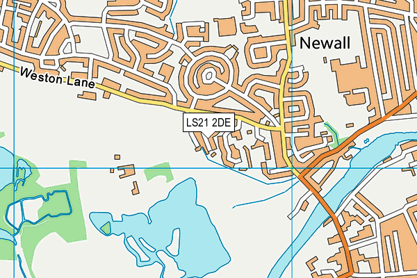 LS21 2DE map - OS VectorMap District (Ordnance Survey)