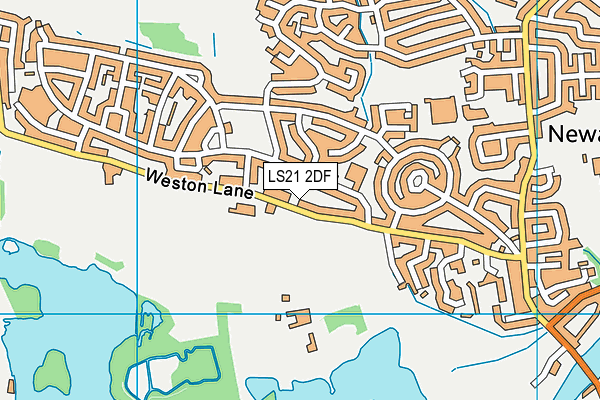 LS21 2DF map - OS VectorMap District (Ordnance Survey)