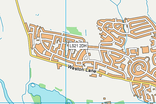 LS21 2DH map - OS VectorMap District (Ordnance Survey)