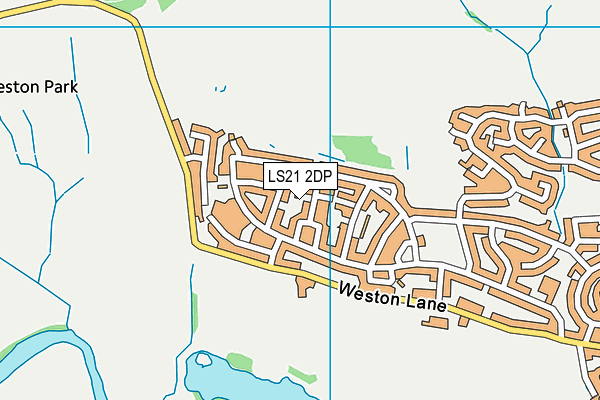 LS21 2DP map - OS VectorMap District (Ordnance Survey)