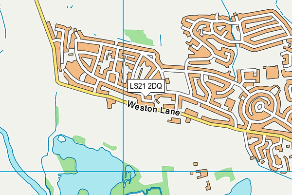 LS21 2DQ map - OS VectorMap District (Ordnance Survey)