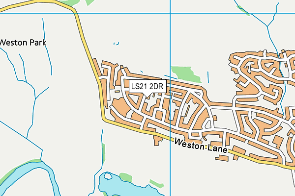 LS21 2DR map - OS VectorMap District (Ordnance Survey)