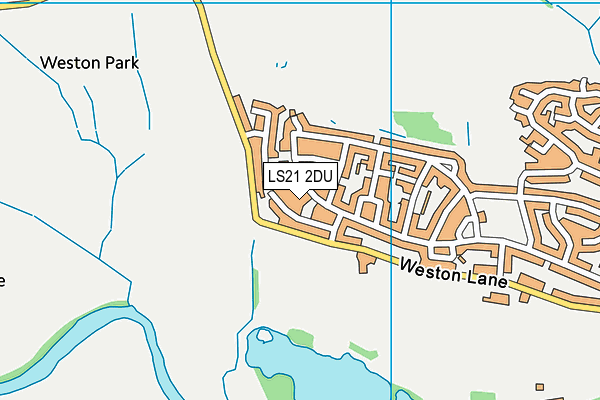 LS21 2DU map - OS VectorMap District (Ordnance Survey)