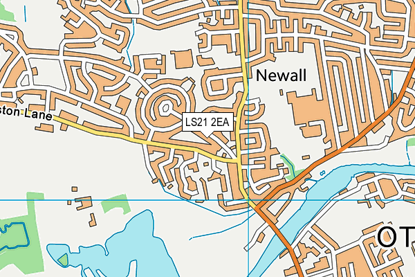 LS21 2EA map - OS VectorMap District (Ordnance Survey)