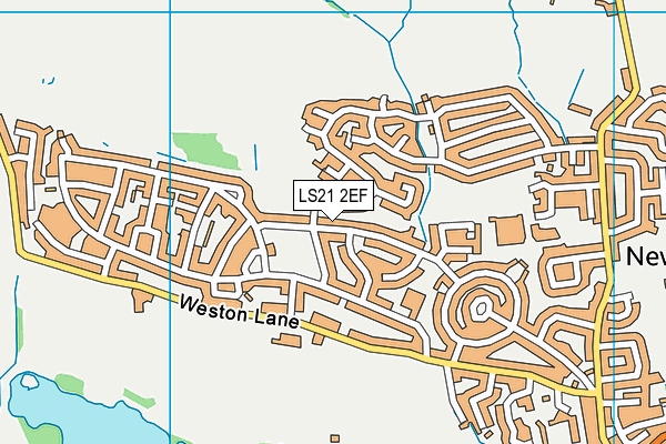 LS21 2EF map - OS VectorMap District (Ordnance Survey)