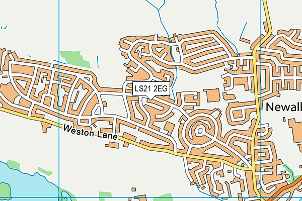 LS21 2EG map - OS VectorMap District (Ordnance Survey)