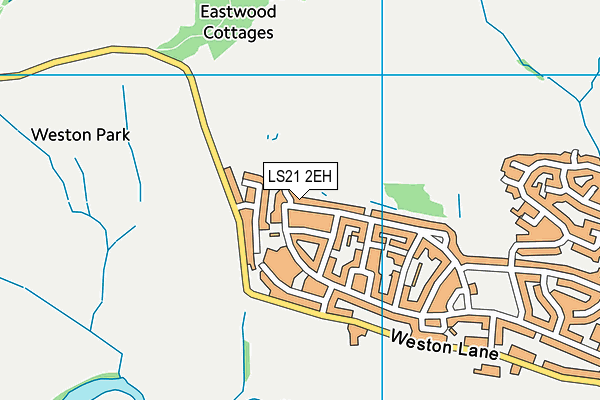 LS21 2EH map - OS VectorMap District (Ordnance Survey)