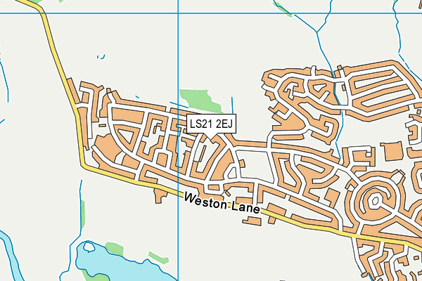 LS21 2EJ map - OS VectorMap District (Ordnance Survey)