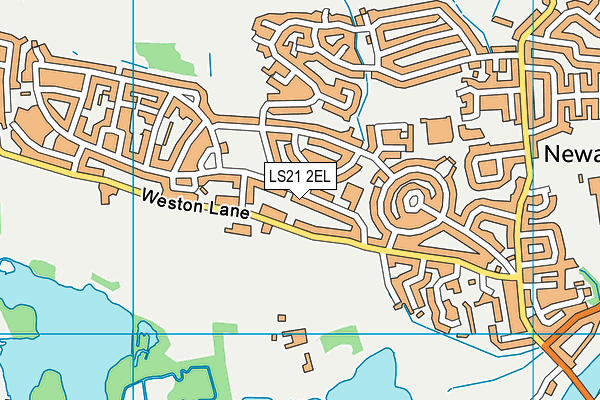 LS21 2EL map - OS VectorMap District (Ordnance Survey)