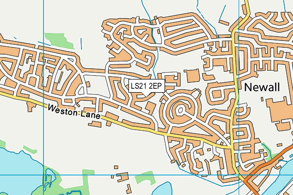 LS21 2EP map - OS VectorMap District (Ordnance Survey)