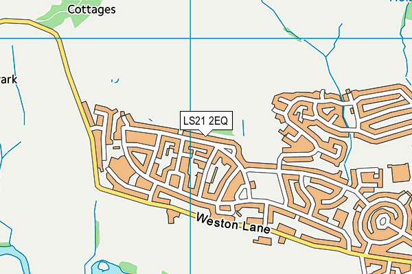 LS21 2EQ map - OS VectorMap District (Ordnance Survey)