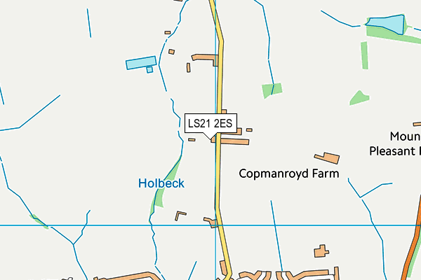 LS21 2ES map - OS VectorMap District (Ordnance Survey)