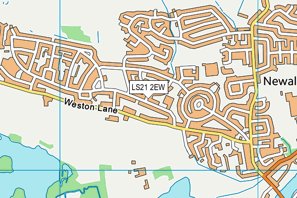 LS21 2EW map - OS VectorMap District (Ordnance Survey)