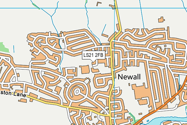 LS21 2FB map - OS VectorMap District (Ordnance Survey)
