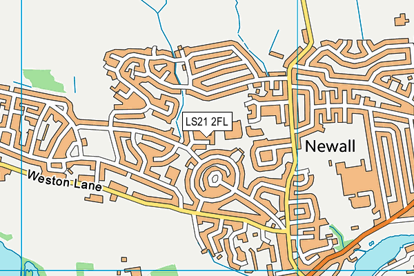 LS21 2FL map - OS VectorMap District (Ordnance Survey)