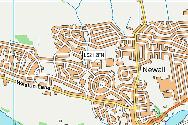 LS21 2FN map - OS VectorMap District (Ordnance Survey)