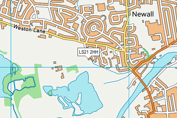 LS21 2HH map - OS VectorMap District (Ordnance Survey)