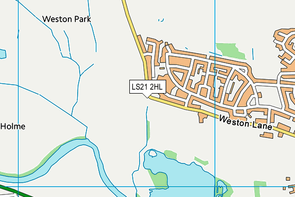 LS21 2HL map - OS VectorMap District (Ordnance Survey)