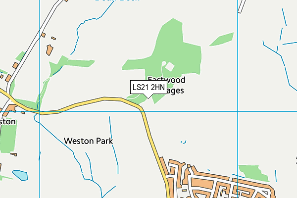 LS21 2HN map - OS VectorMap District (Ordnance Survey)