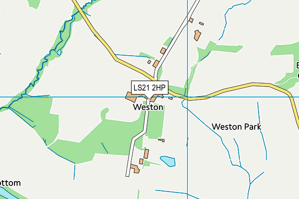 LS21 2HP map - OS VectorMap District (Ordnance Survey)