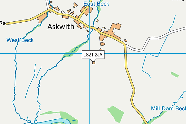 LS21 2JA map - OS VectorMap District (Ordnance Survey)