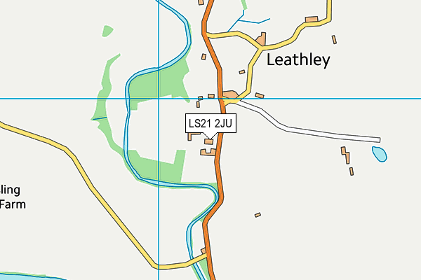 LS21 2JU map - OS VectorMap District (Ordnance Survey)