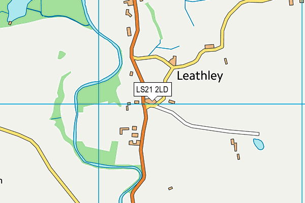 LS21 2LD map - OS VectorMap District (Ordnance Survey)