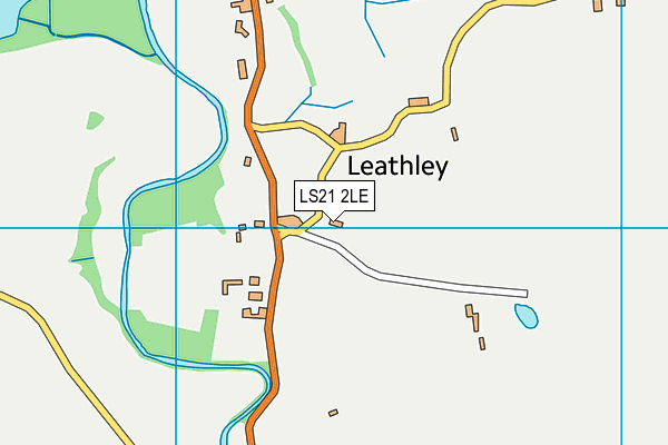 LS21 2LE map - OS VectorMap District (Ordnance Survey)