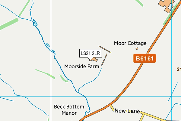 LS21 2LR map - OS VectorMap District (Ordnance Survey)