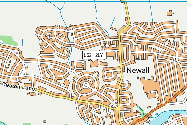LS21 2LY map - OS VectorMap District (Ordnance Survey)