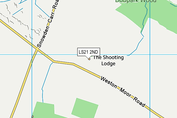 LS21 2ND map - OS VectorMap District (Ordnance Survey)